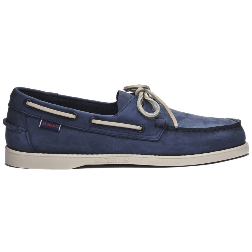 DOCKSIDES NUBUCK Blue Navy-CHAUSSURES BATEAU POUR HOMME EN NUBUCK MARINE
