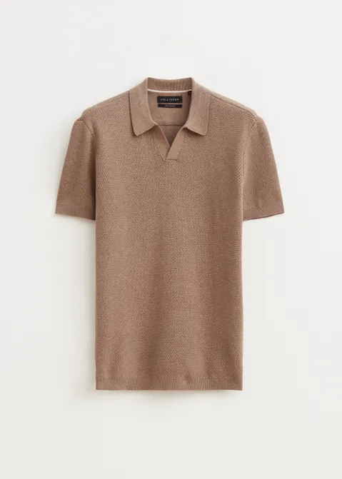 Polo honingraat bruin (BRN.MEL)