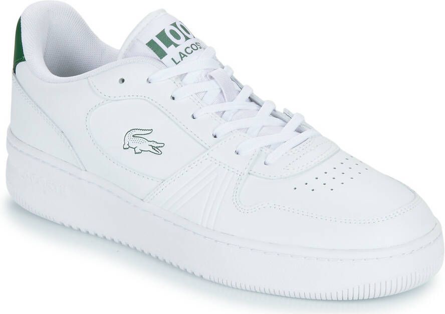 Lacoste L001 Heren Schoenen Wit Maat: 42.5 Mesh Synthetisch Foot Locker