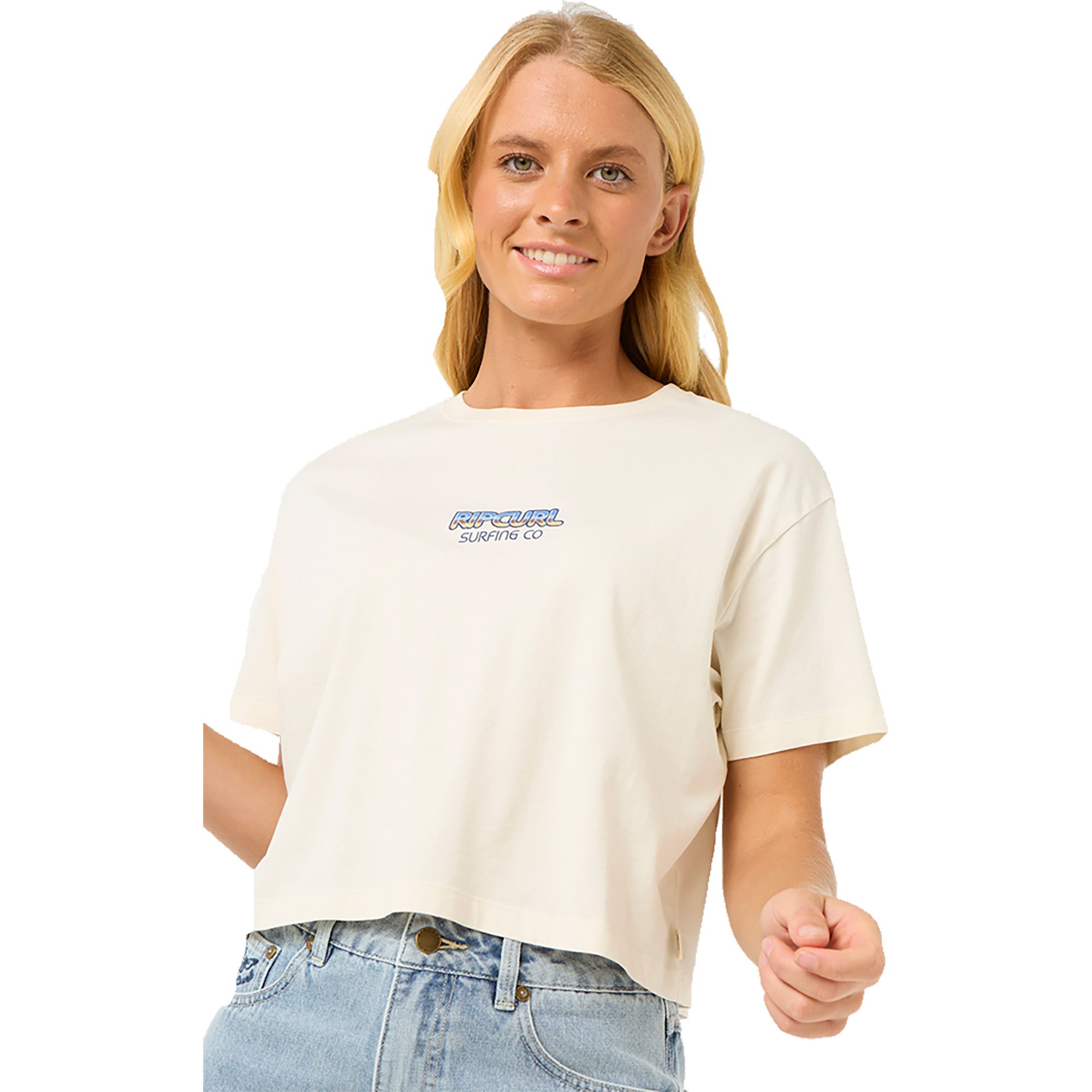 Rip Curl Sun & Sea Crop T-Shirt Damen bone