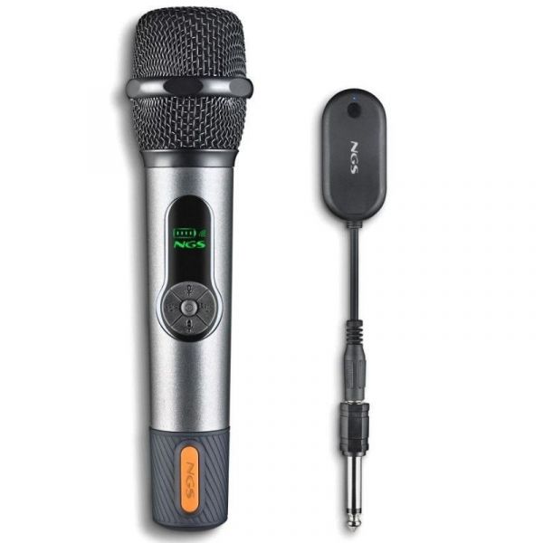 NGS Microfone Sem Fio Singer Star Dinâmico Preto