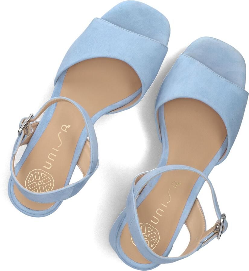 UNISA Sandalen met Hak Dames Ney Maat: 37 Materiaal: Suède Kleur: Blauw