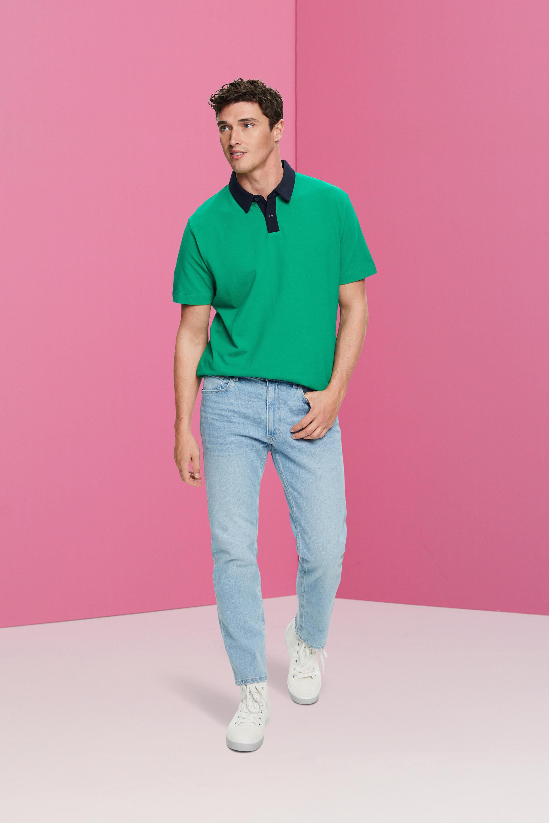 Polo en maille piquée de coton