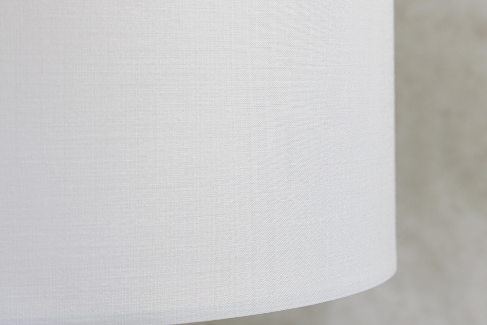Design Tischlampe EUPHORIA 60cm natur weiß rund Massivholz handgearbeitet