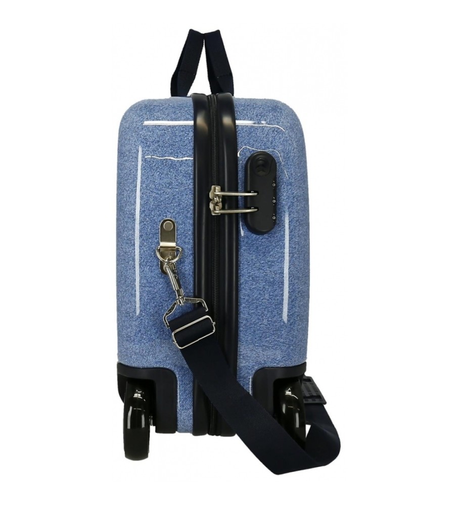 Mala Disney Stitch Dance it out com 2 rodas multidirecionais, azul