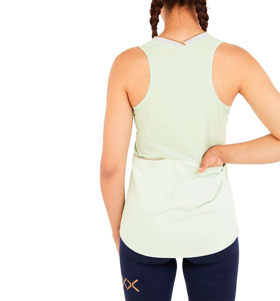 SHER Lampo Gravel Fietsshirt Zonder Mouwen Lichtgroen Dames