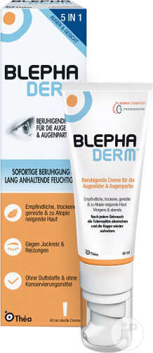 Blephaderm Crème Apaisante Des Paupières Et Du Contour Des Yeux Tube Pompe 40ml
