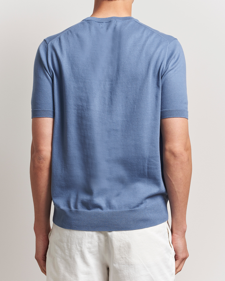 Polo Ralph Lauren Knitted Short Sleeve Tee Capri Blue