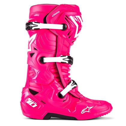 Bottes cross Alpinestars TECH 10 2025 - Rose / Blanc