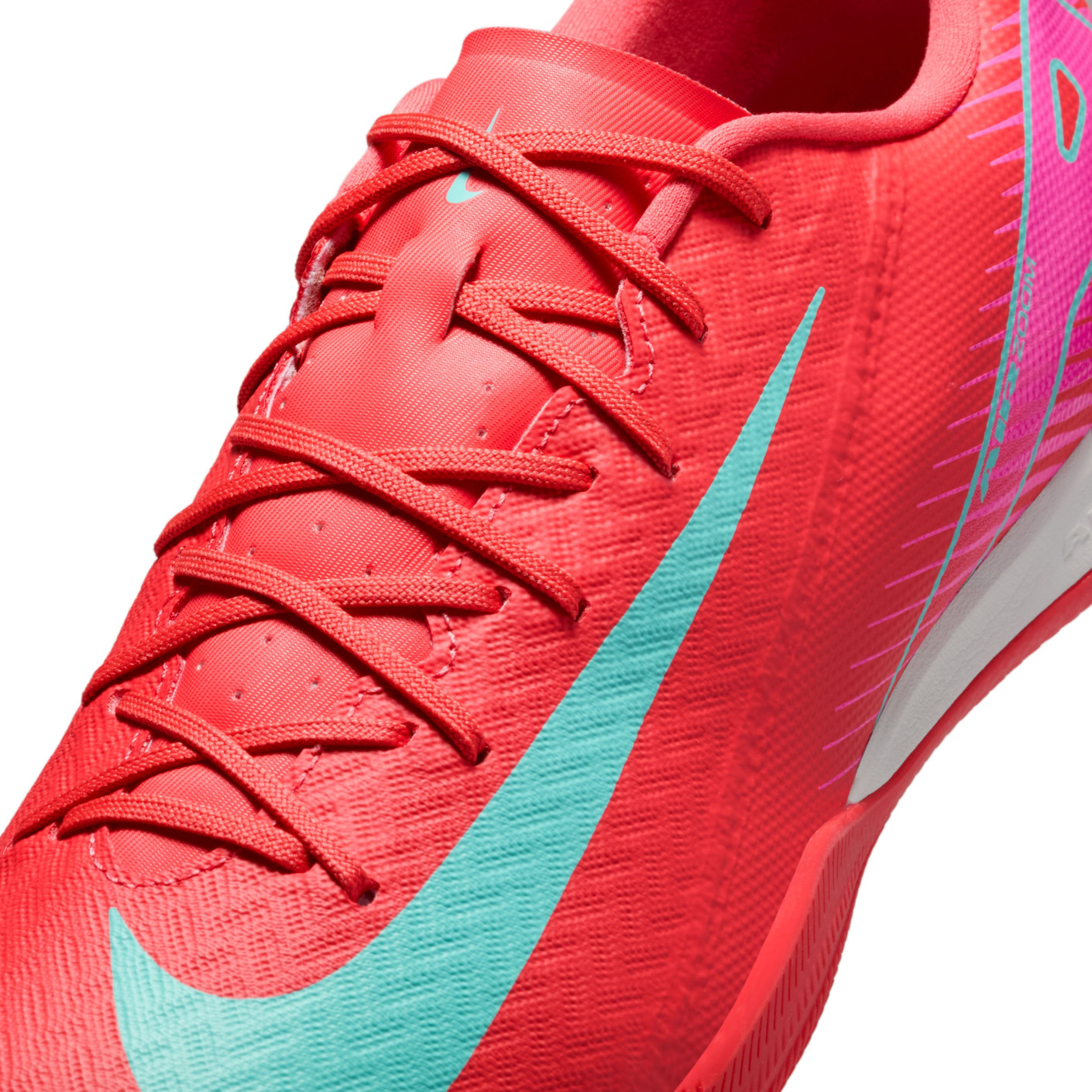 Nike Zoom Mercurial Vapor 16 Academy Zaalvoetbalschoenen (IN) Rood Turquoise Roze