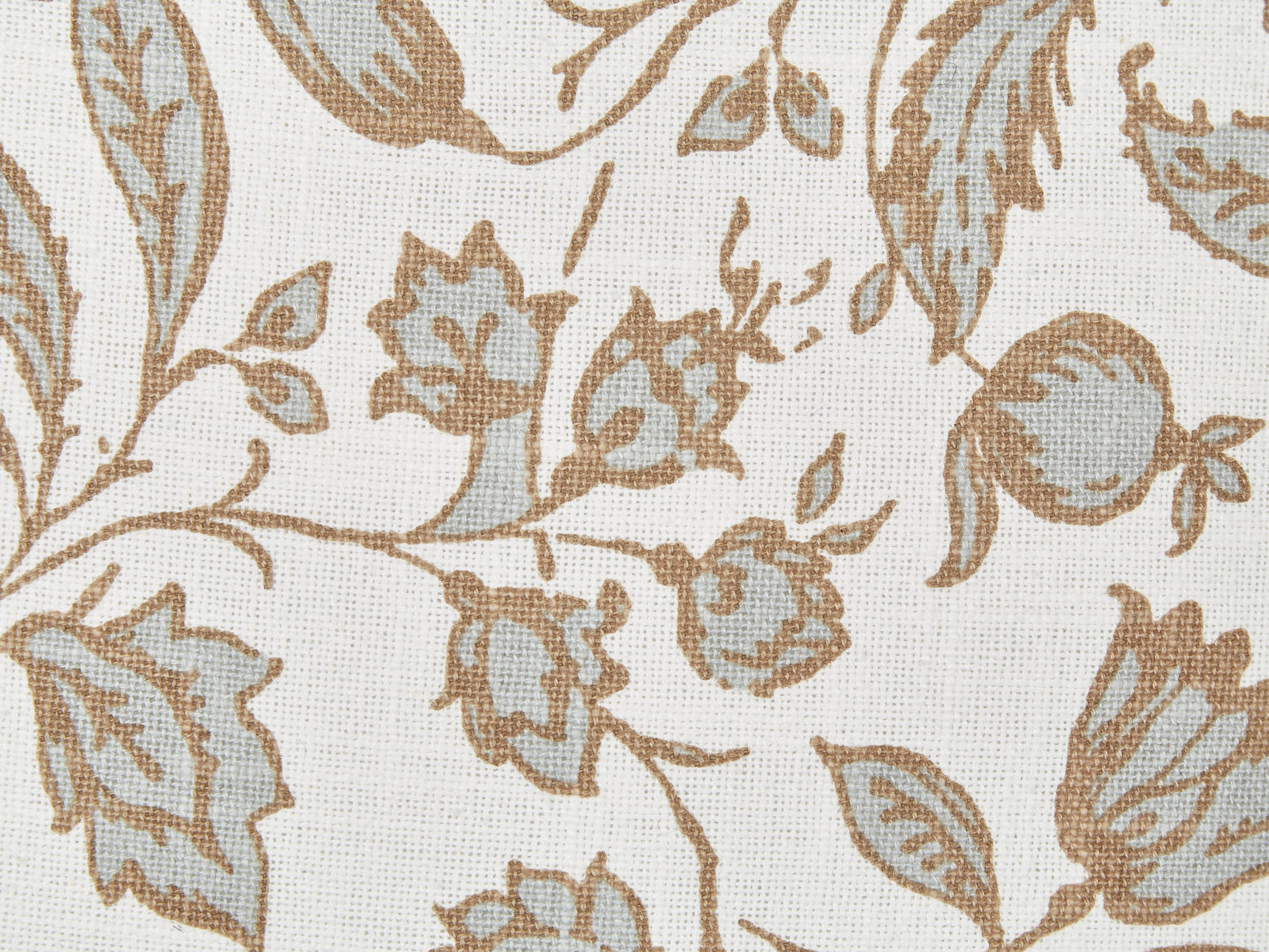 Set van 2 sierkussens LIVISTONA Katoen 45 x 45 cm Wit bloempatroon
