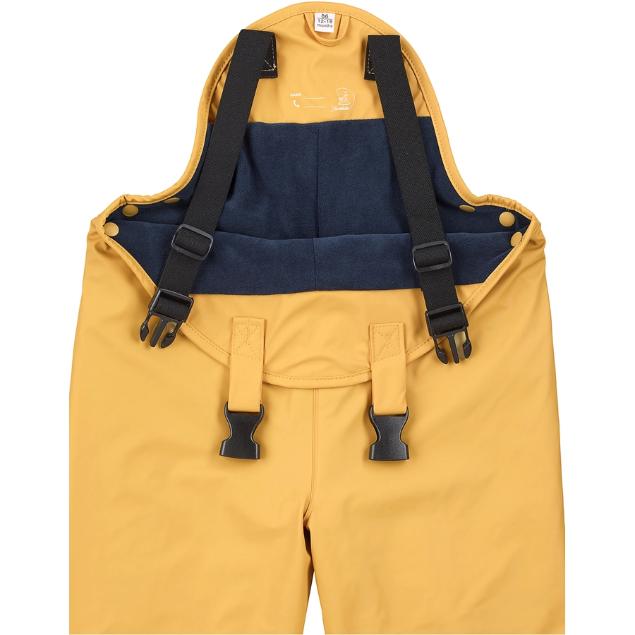 Sterntaler Regenträgerhose gefüttert mittelgelb