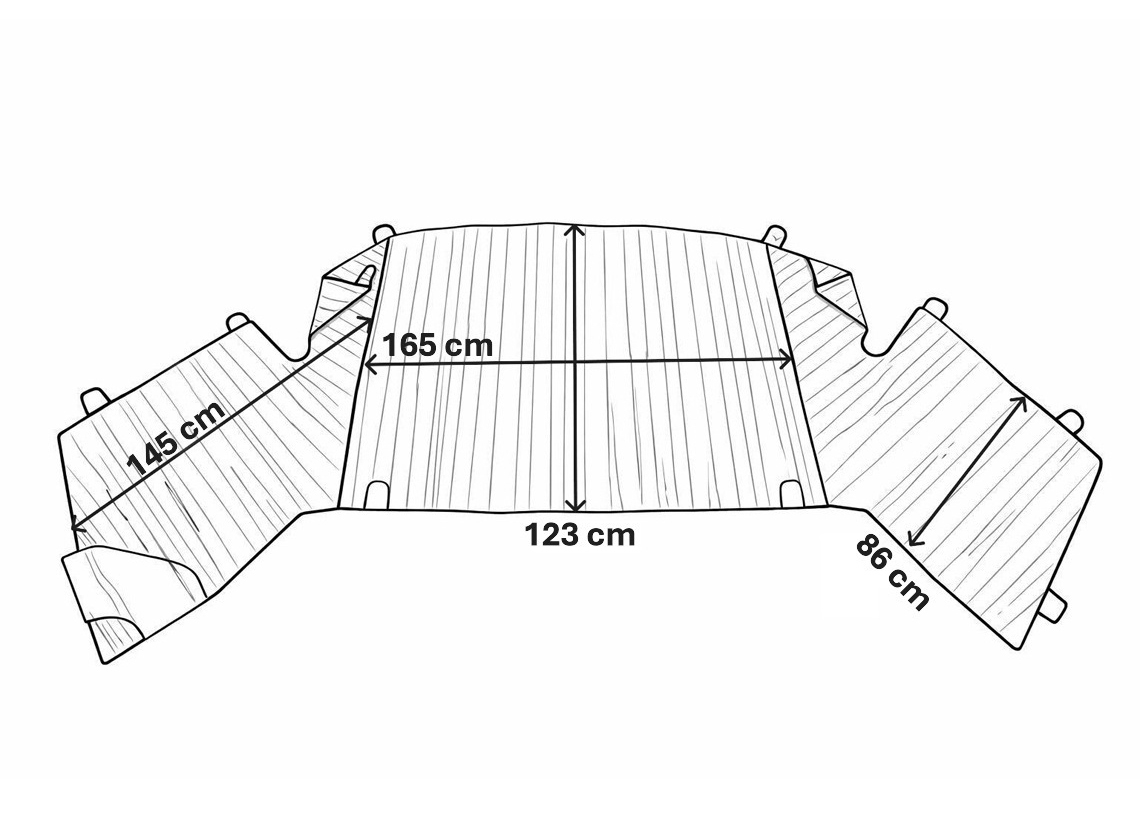 Hindermann Screen II zonnescherm - Ford transit vanaf 2014