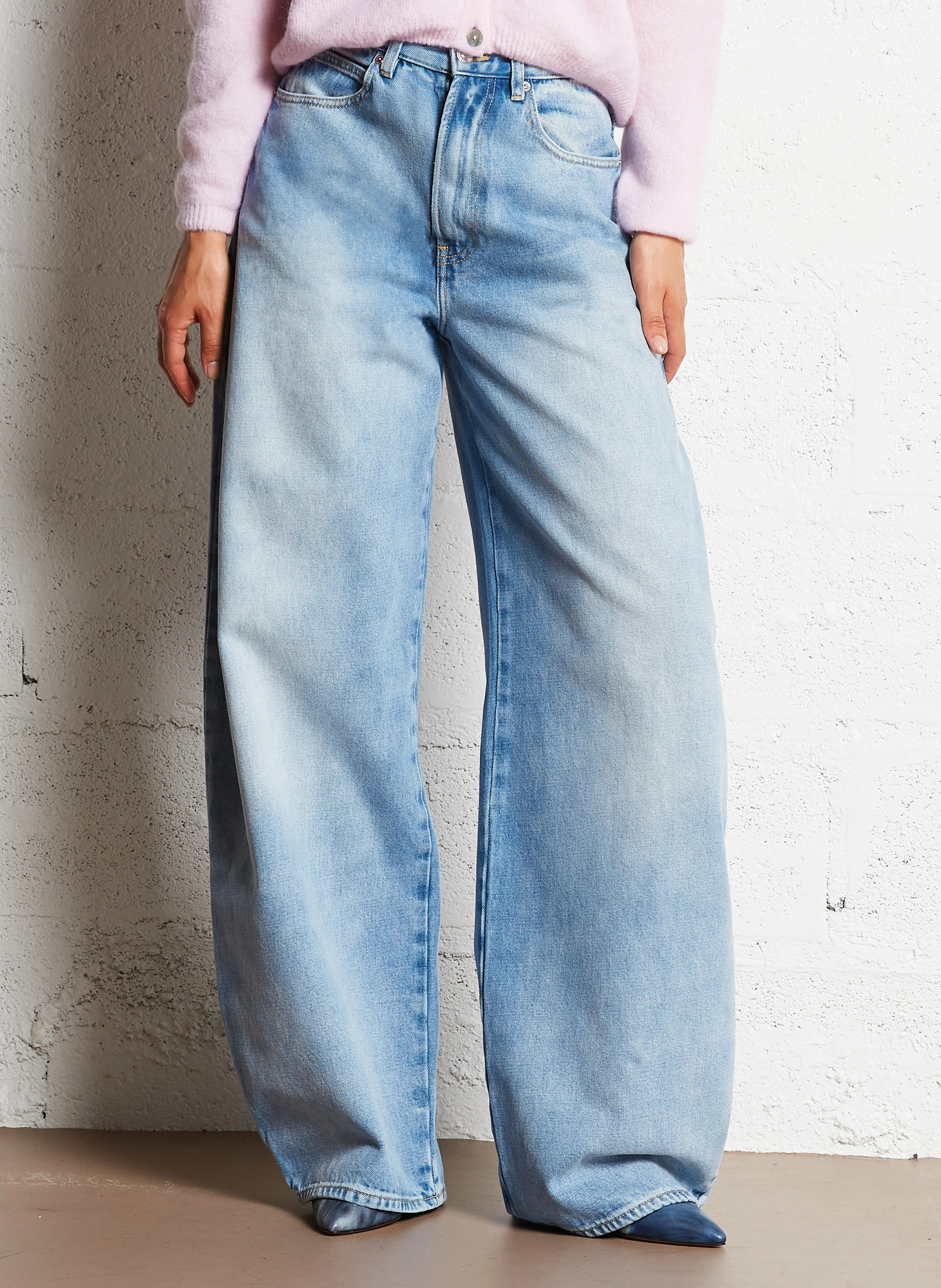 MEXICO - Jean baggy en coton | Bleu