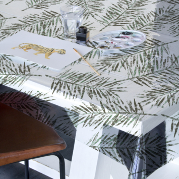 Transparant Tafelzeil Fern 140x260 cm