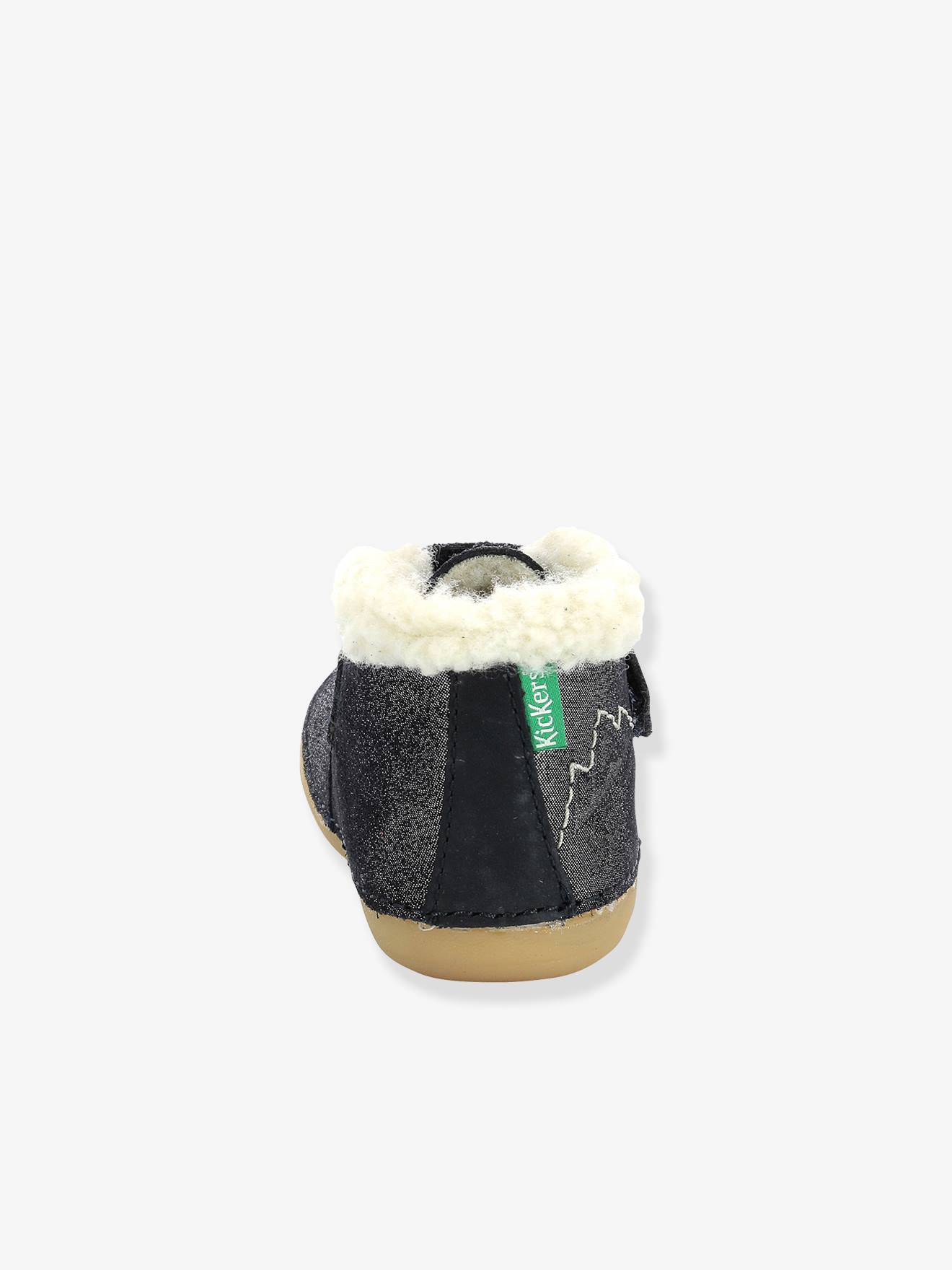Sapatinhos de couro para bebês Somoons KICKERS® First Steps, cor caramelo