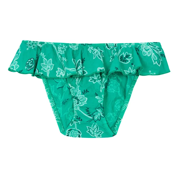 Sunchild Culotte de Bain Imprimée Santos | Vert Menthe