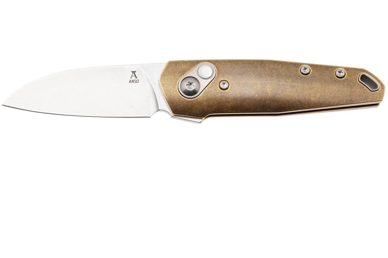 Ansø of Denmark Aros AROS-BR-ST, Stonewashed RWL34, Brass zakmes, Jens Ansø design