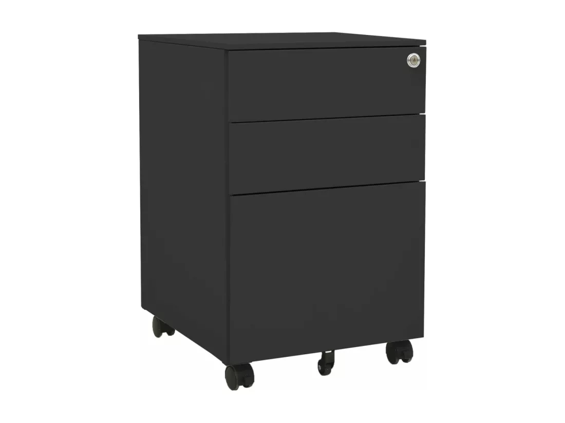 Classeur mobile Anthracite 39x45x60 cm Acier