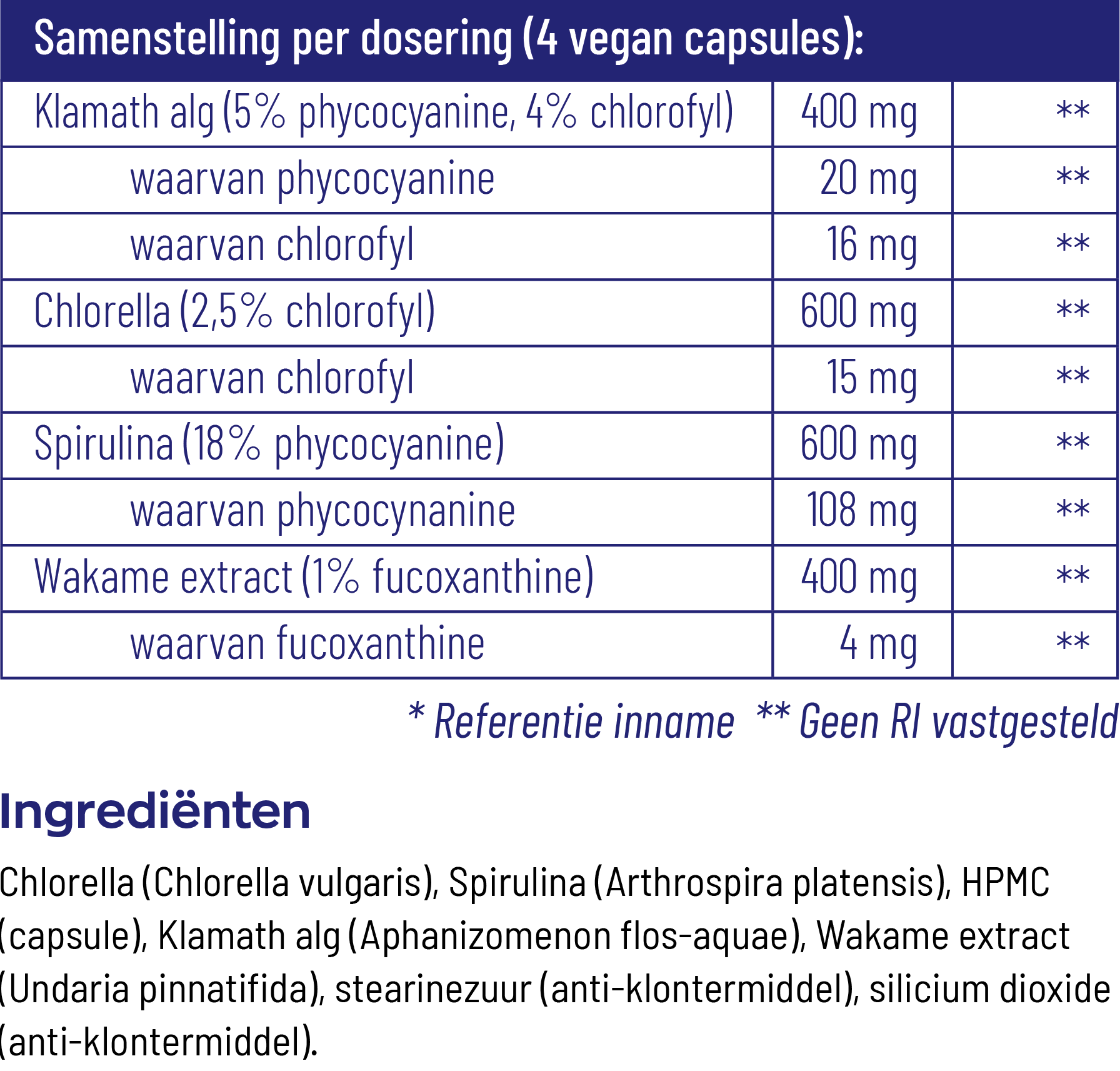 Vitakruid Marine Fytoplankton (120 vega capsules)
