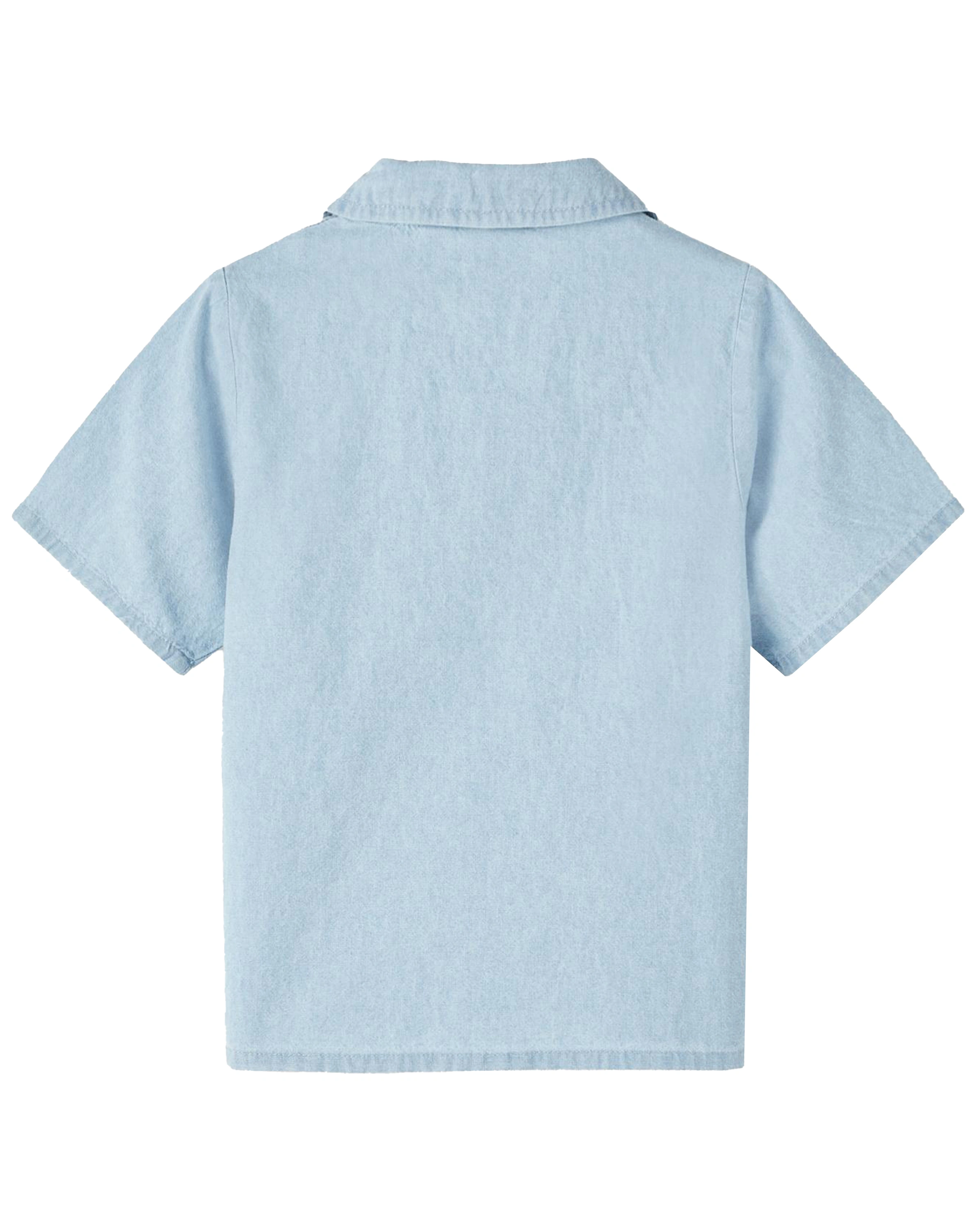 Kurzarm-Hemd NMMDALEY DENIM in light blue