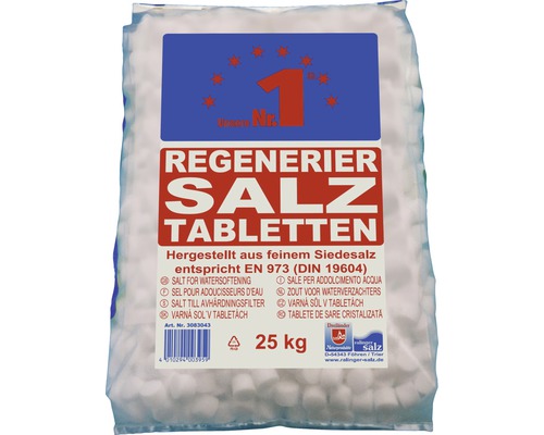 Pallet regeneratiezouttabletten voor waterontharding, 40 x 25 kg, inclusief levering.