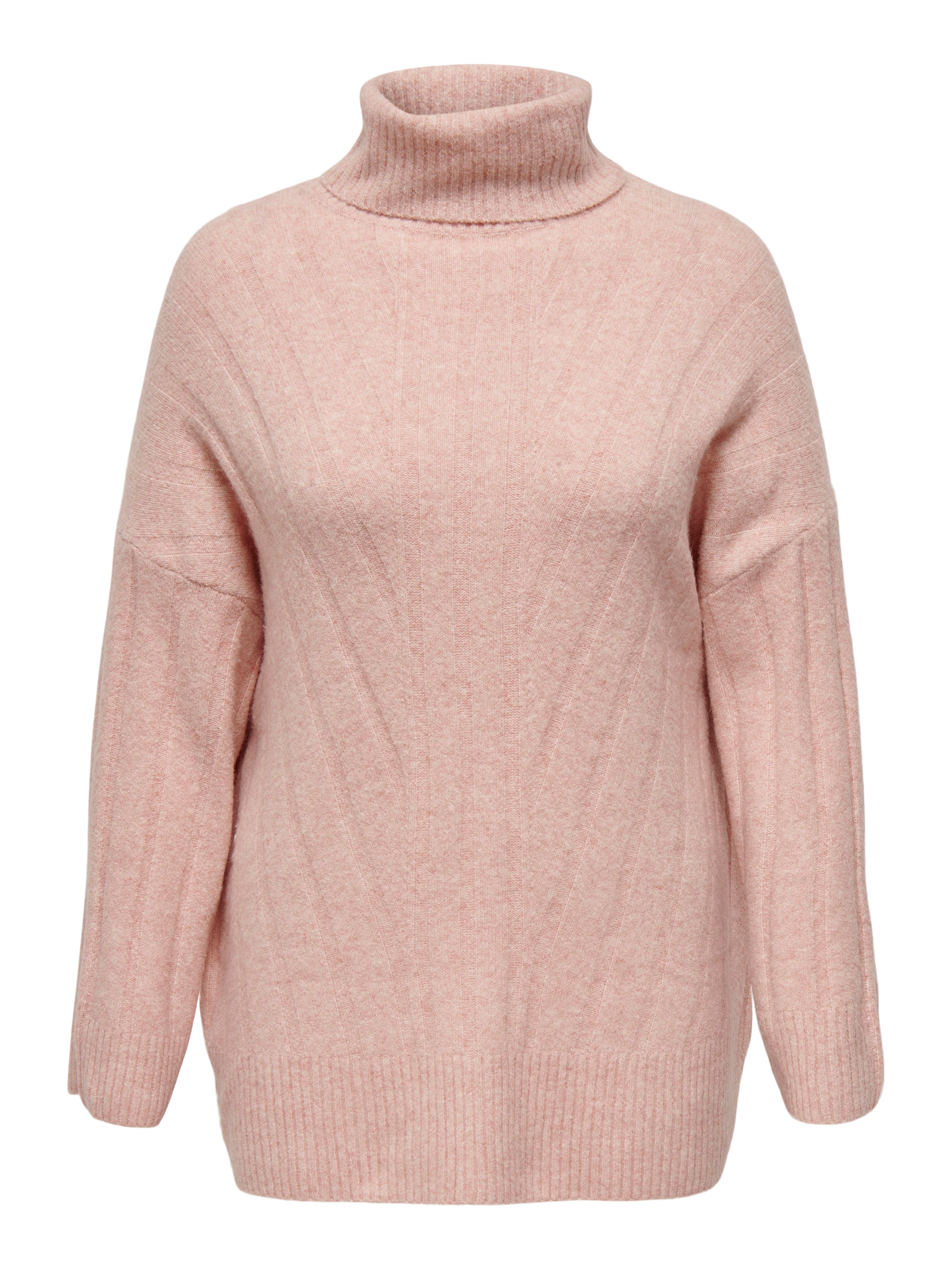 CARJEANETT Strickpullover Silver Pink