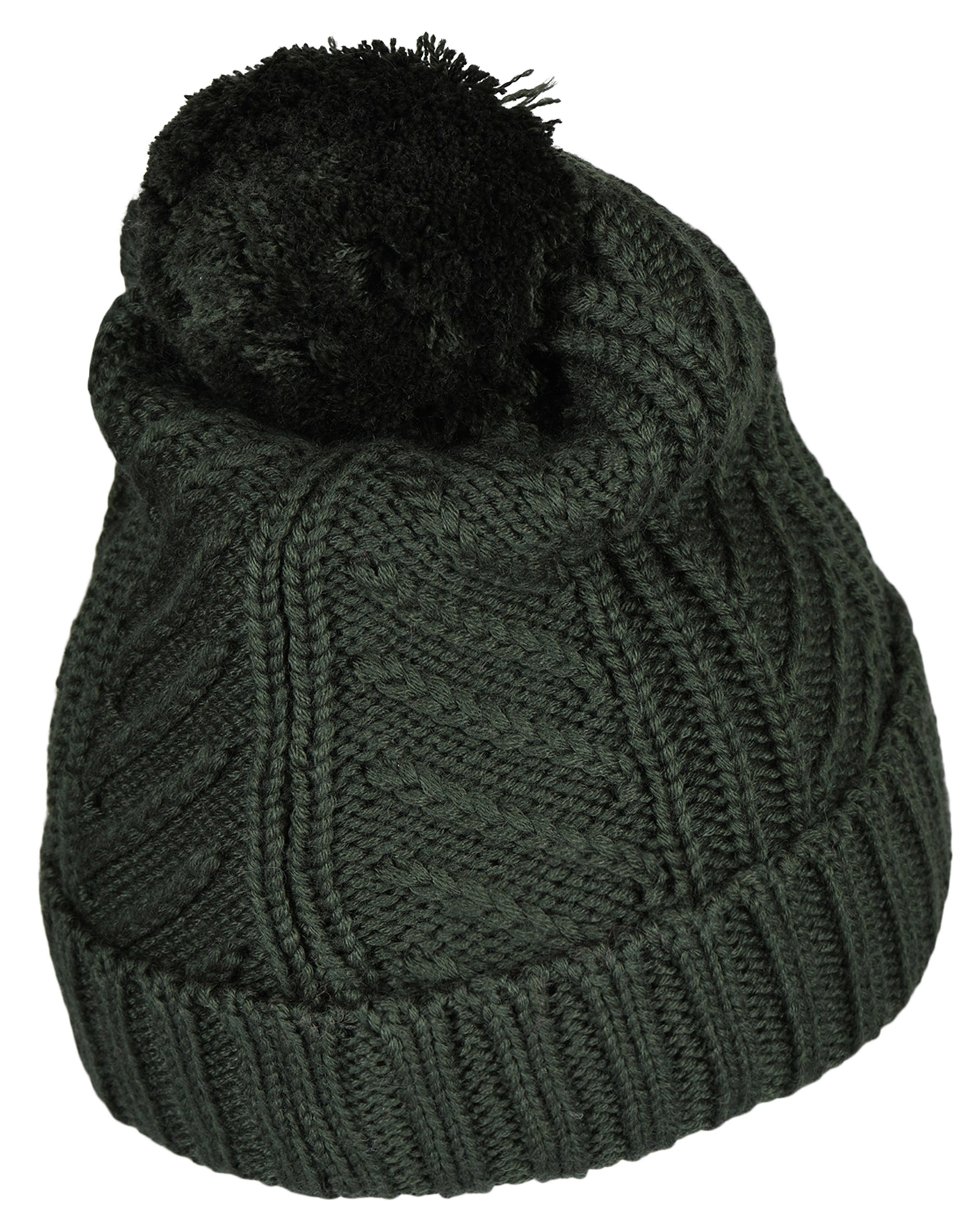 Bommelmütze LWASMUS 701 mit Wolle in dark green
