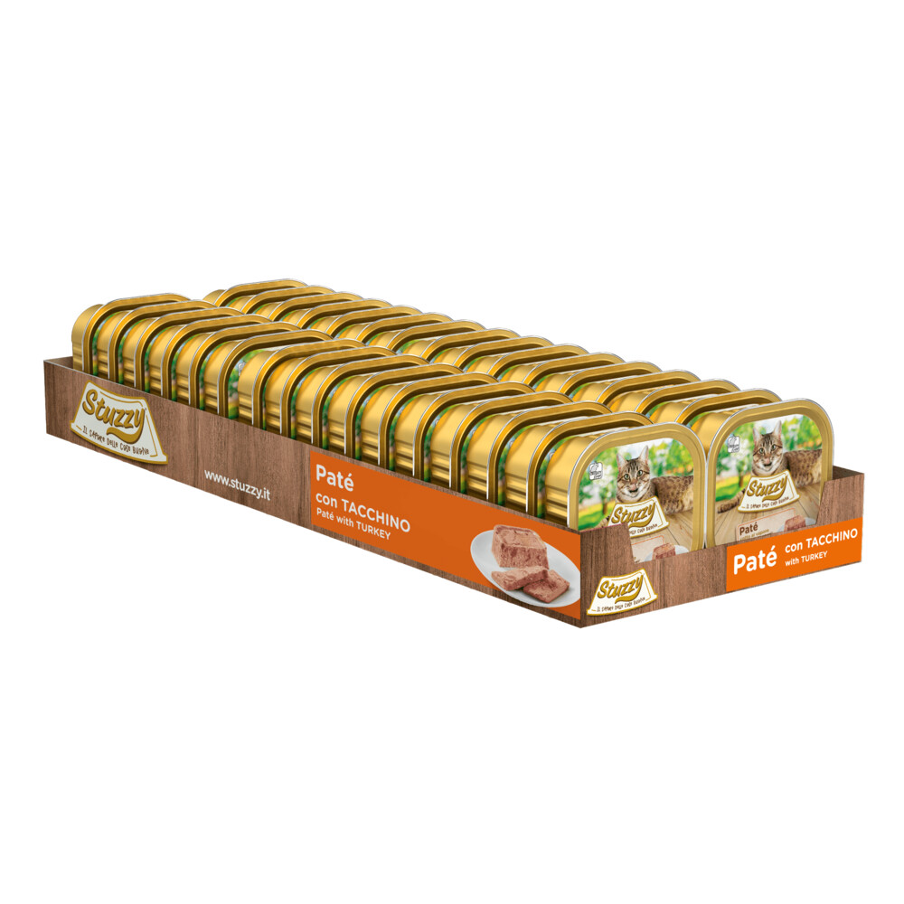 32x Stuzzy Kattenvoer Paté Kalkoen100 gr
