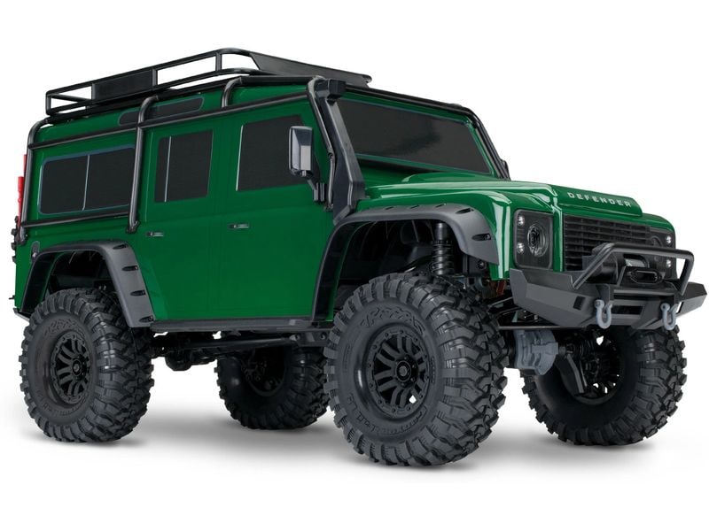 Traxxas Scale Crawler Land Rover Defender D110, Grün ARTR, Off-Road Model im Massstab 1:10