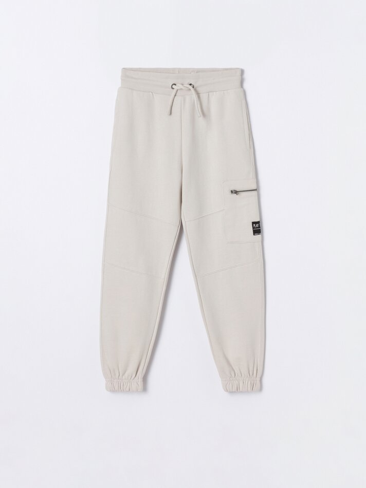 Calça cargo jogger - Cáqui escuro