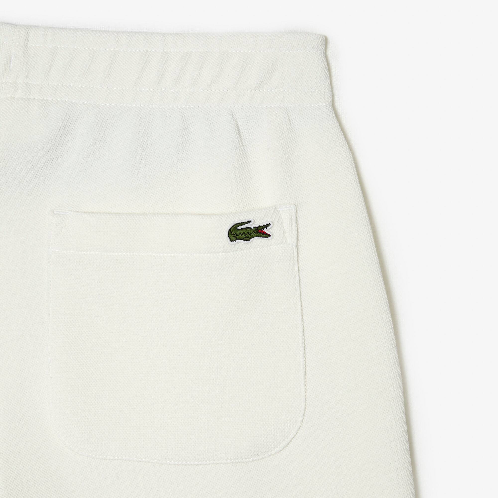 Pantalon de jogging Jogger en coton mélangé uni Pantalons de survêtement - Blanc - Lacoste - Femme