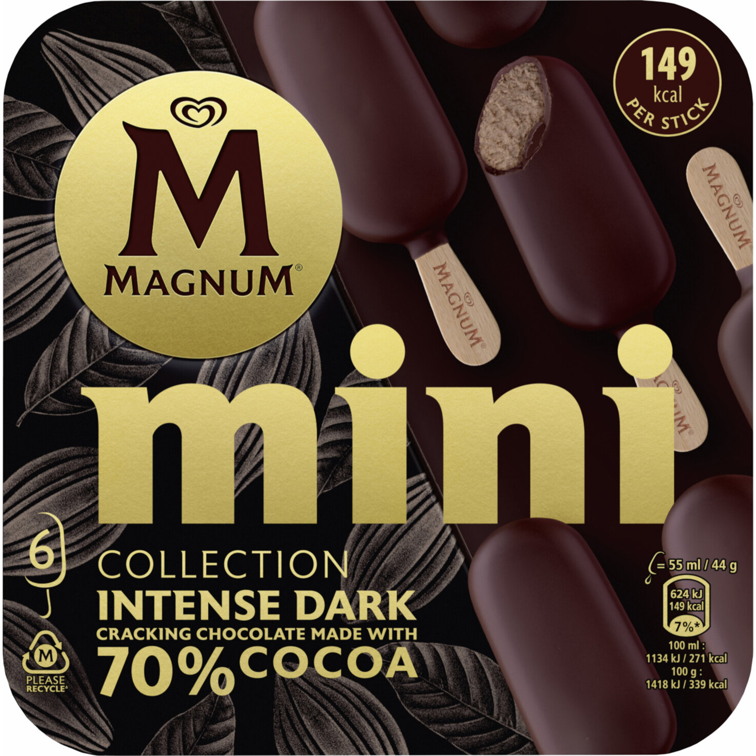 Magnum Mini Intense Dark 6x55ml