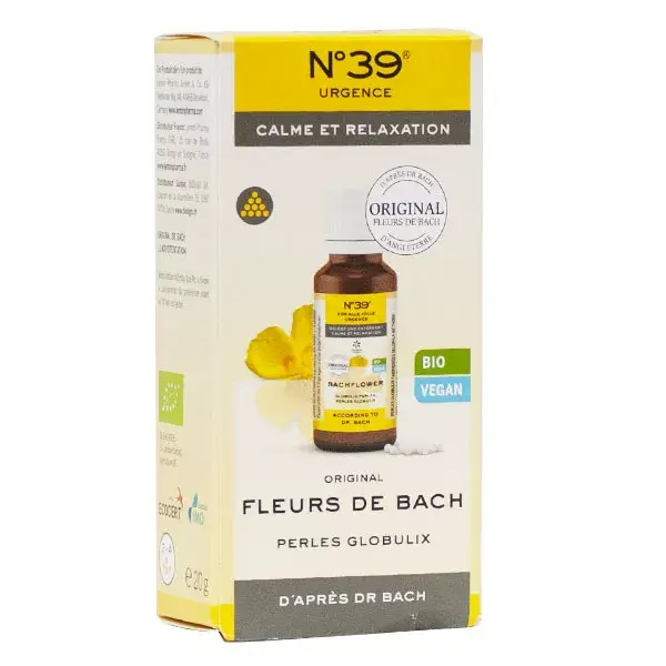 Lemon Pharma Bach Flower Remedies Globulix Emergency Pearls No. 39 Orgânico 20g