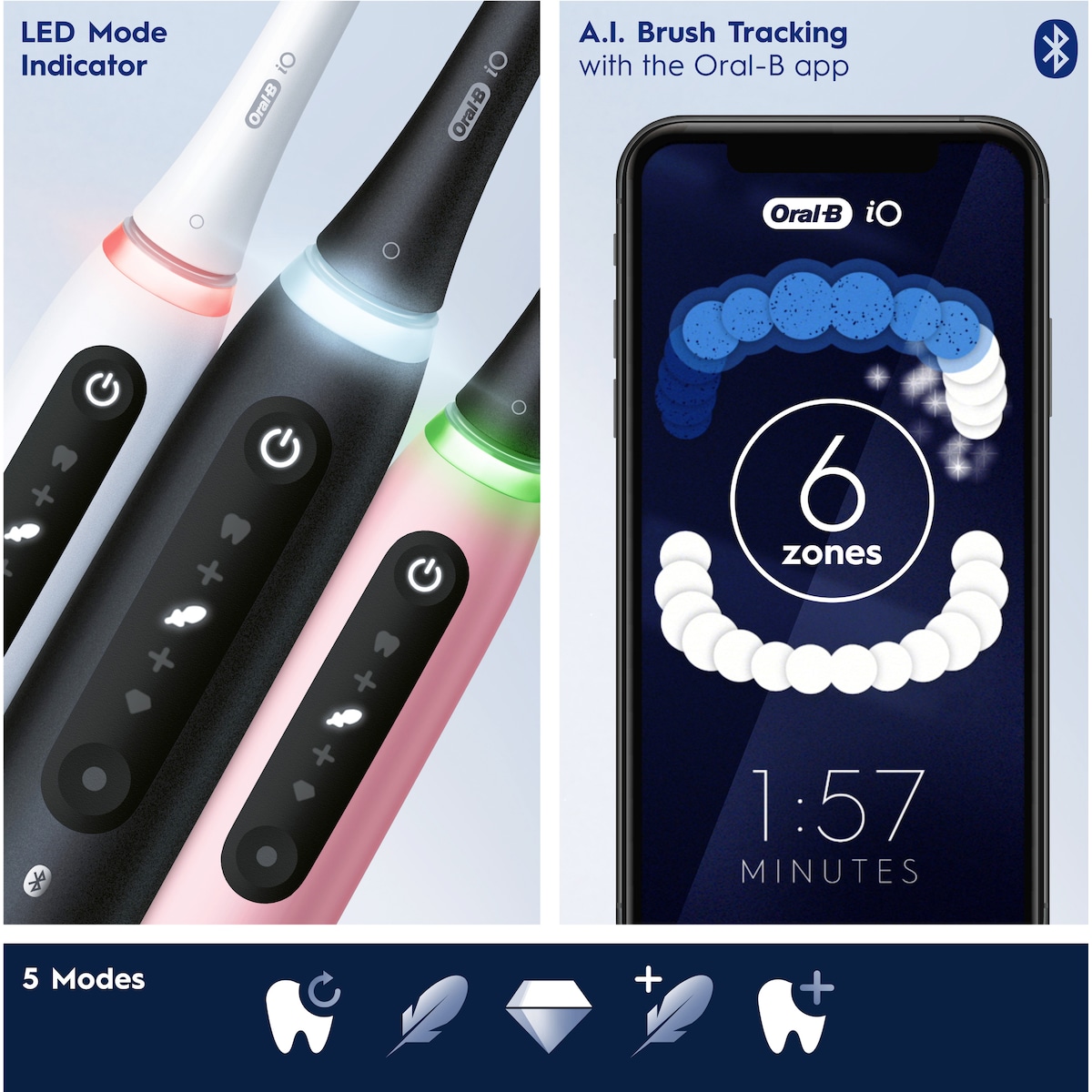 Oral-B iO 5s elektrisk tannbørste 414964 (matt sort)