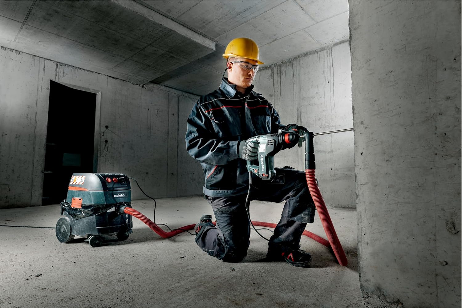 metabo Allessauger ASR 35 M ACP – 602058000 – Baustellen- und Werkstatt-Staubsauger mit MPulse-Filterabreinigung – 8 m Kabellänge
