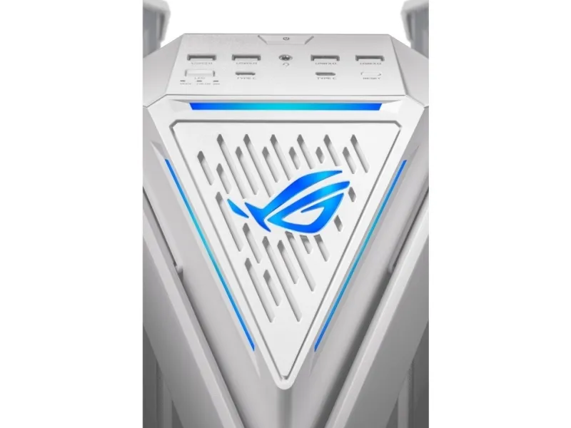 ASUS ROG Hyperion GR701 - FT gaming - udvidet ATX - sidepanel med vindue (hærdet glas) - ingen strømforsyning - hvid - USB/Lyd