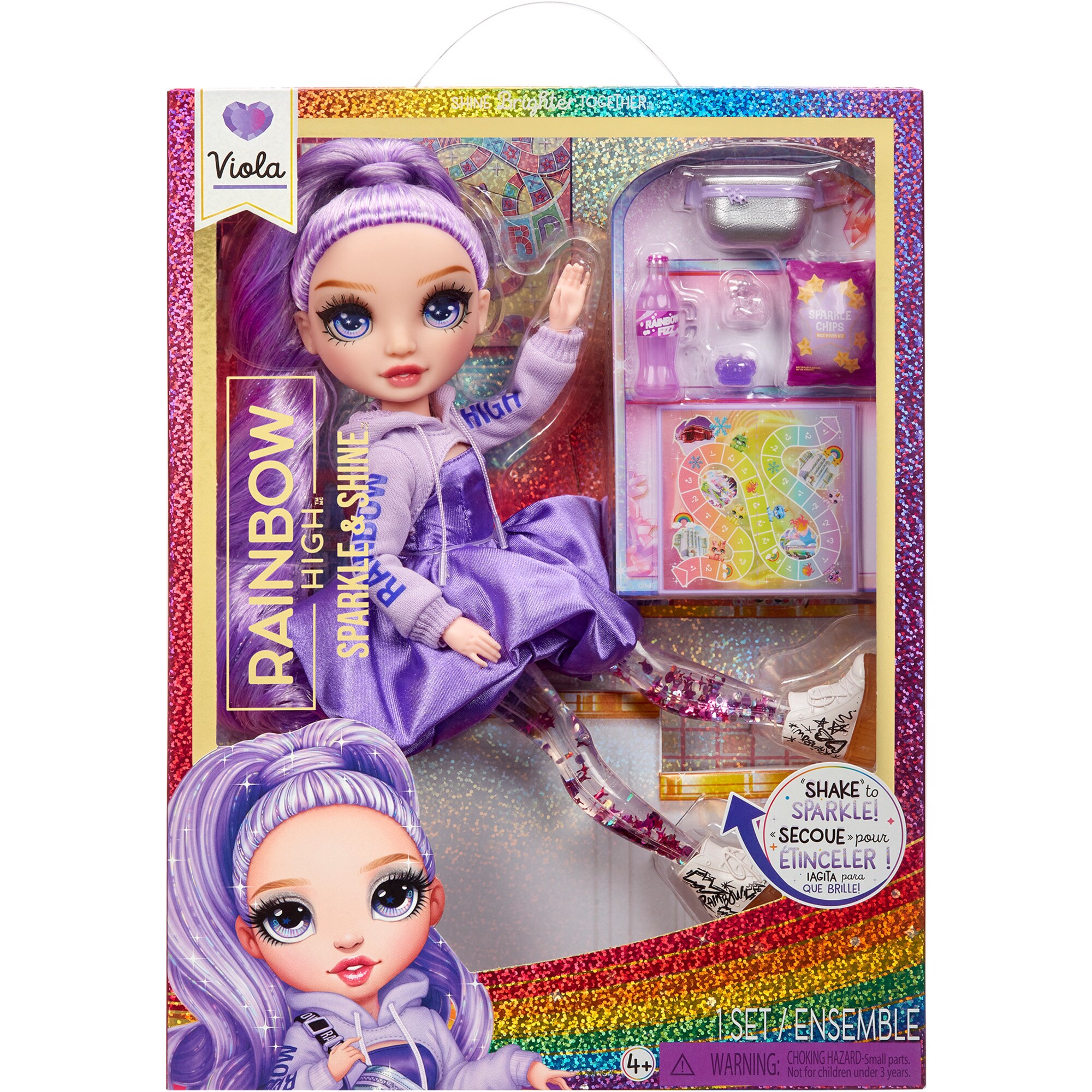 MGA Entertainment Puppe Rainbow High Rainbow High Sparkle & Shine Fashion Doll - Viola