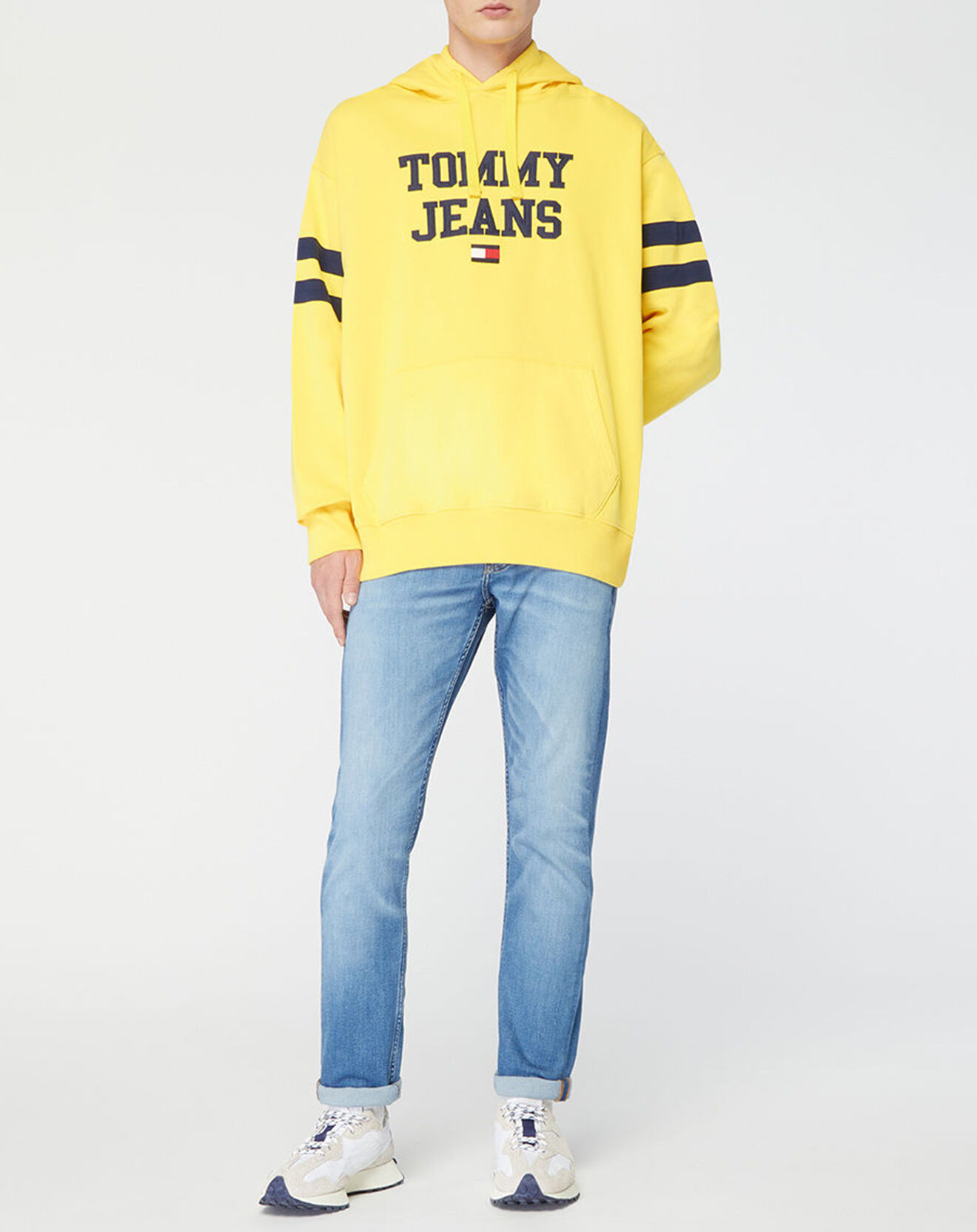Tommy Jeans Sweat à capuche Graphic jaune