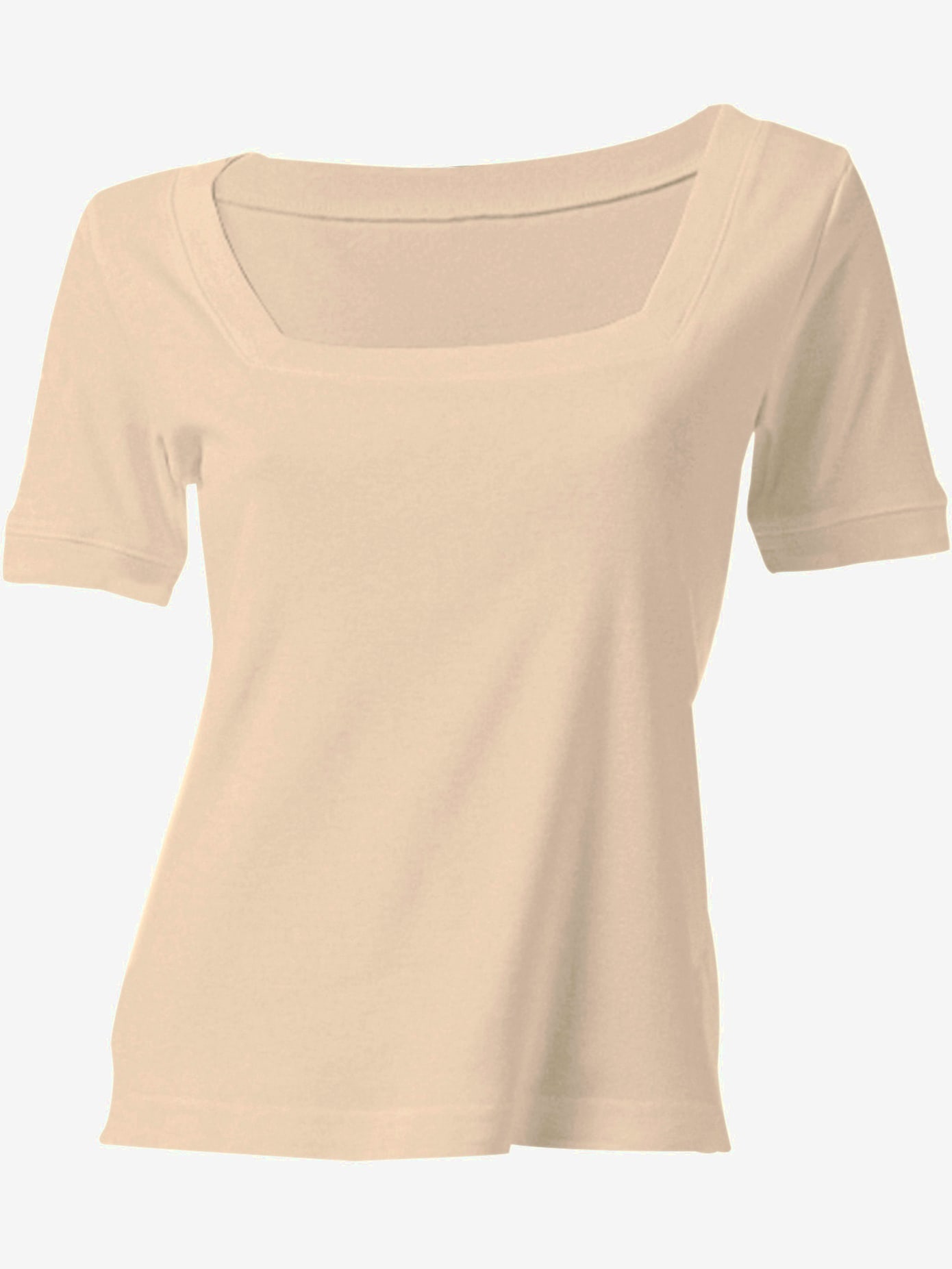 T-shirt à encolure carrée grande encolure carrée