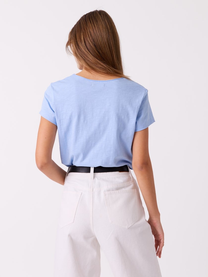 Agnais t-skjorte Chambray Blue