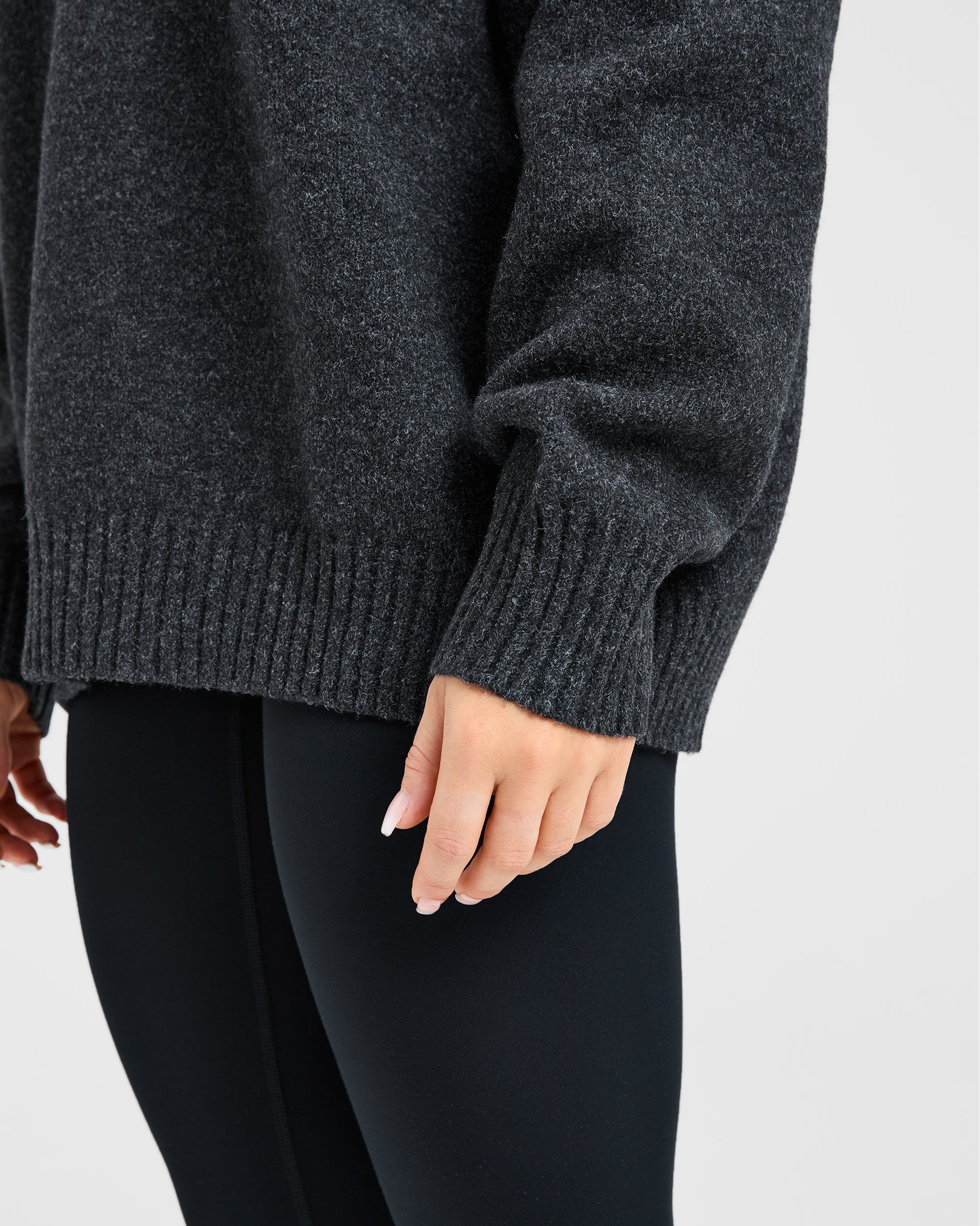 Varsity Oversized Knitted Hoodie