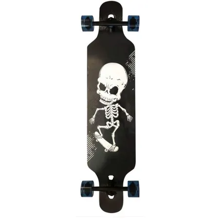 New Sports Longboard Skull / Skelett, 104 cm, ABEC 9
