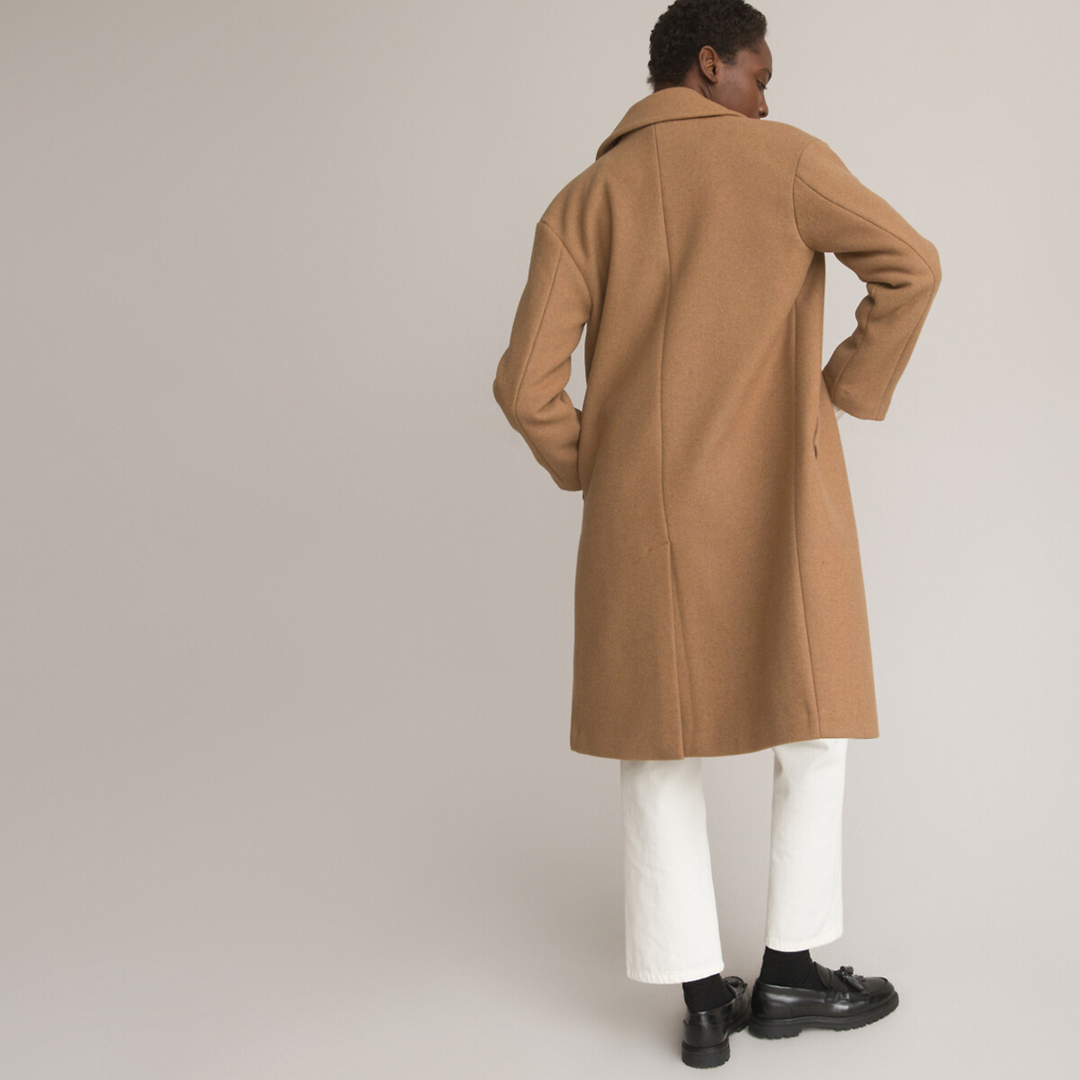 COLEÇÕES LA REDOUTE<br>Jaqueta em tecido de lã mista, Assinatura BARNABE