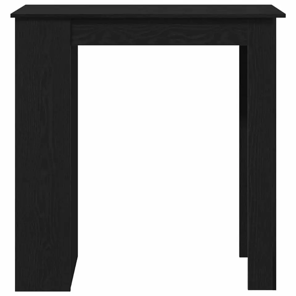 vidaXL - Bartafel met schappen - Zwart eiken - Bewerkt hout - 102x50 cm