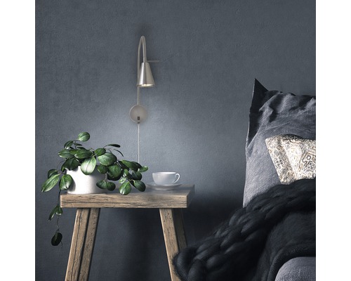 LED-bedlamp 400 lm 3000 K met flexibele arm H 45 cm mat/nikkel