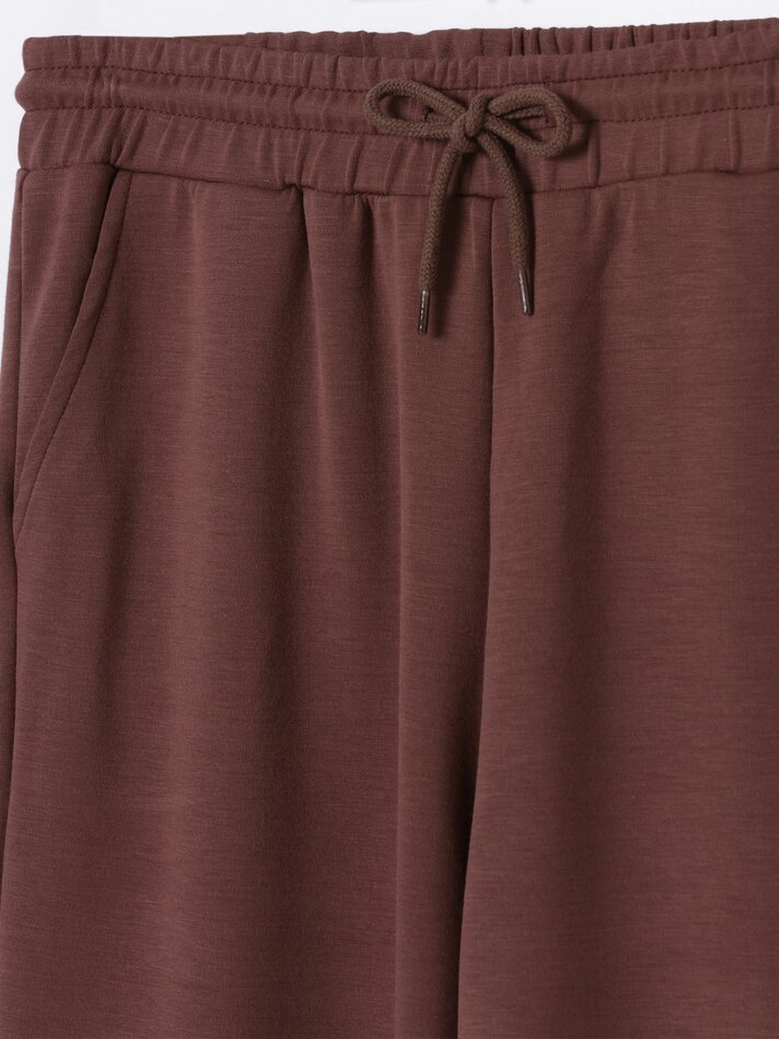 Calça jogger macia ao toque - Marrom