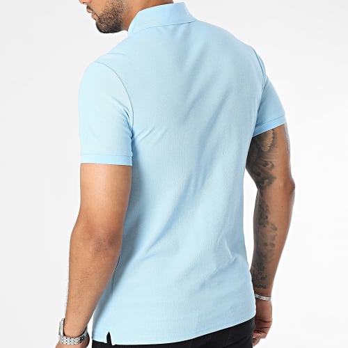Polo Manches Courtes Bleu Clair