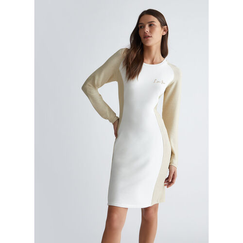 Liu Jo - Vestido midi ecosostenible Beige