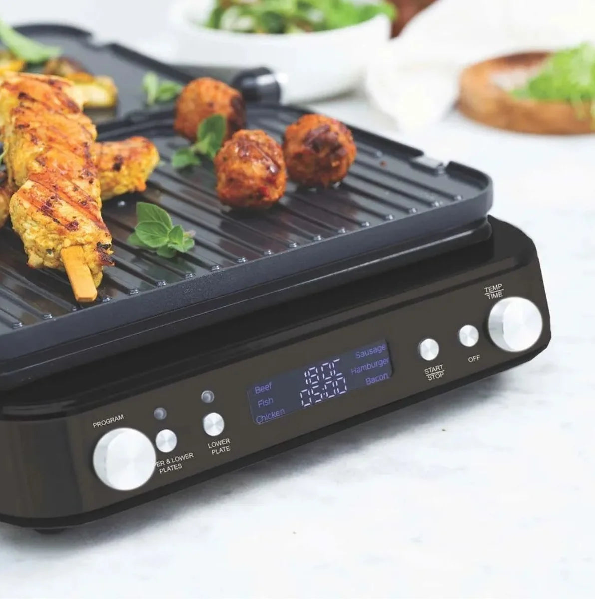 GreenPan Bistro Contact Grill - PFAS vrij Zwart